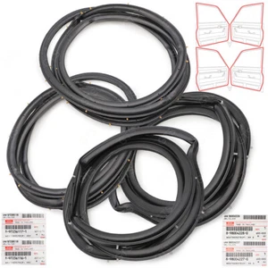 Set 4Dr Door Rubber Seal Weatherstrip Fits Isuzu D-Max Dmax Hi-Lander 2003 2010 - Picture 1 of 9
