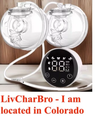 Extractor de leche portátil 2 piezas manos libres pantalla LED 3 modos 9 niveles para 6 oz Foto 1 de 4