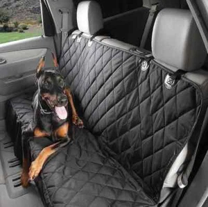 FOR MINI CLUBMAN - PREMIUM HEAVY DUTY QUILTED DESIGN PET DOG CAR REAR SEAT COVER - Picture 1 of 8