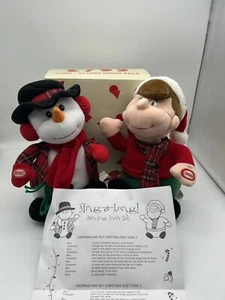 NEW Vintage Christmas AVON Kids Sing Along Snow Pals Singing Boy/Snowman 11” - Picture 1 of 4