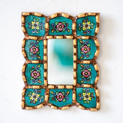 Turquoise mirror on the wall art living room decorations | Christmas Home decor - Image 1 of 4