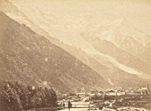France Mont Blanc Glacier Montanvert Old CDV Photo 1880 - Picture 1 of 2