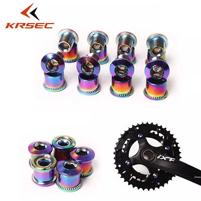 KRSEC MTB Chainring Bolts Road Bike Single/Double/Triple Speed Screws 4/5PCS UK - Image 1 of 4