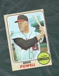 Tarjeta de béisbol 1968 Topps #381 Boog Powell Baltimore Orioles excelente estado original - Imagen 1 de 2