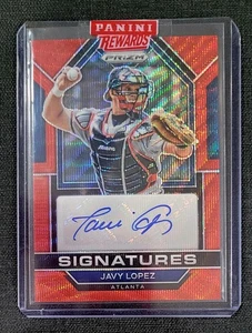 Javy Lopez 2023 Panini Prizm Signatures Red Wave Prizm Auto SIG-JL - Picture 1 of 2