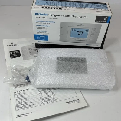 Emerson 1F85U-42PR 80 Series Programmable Thermostat - New Open Box - Image 1 of 3