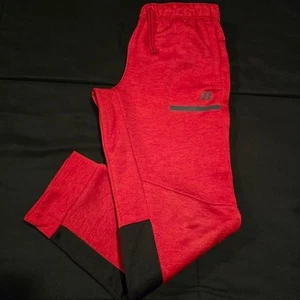 Russell Boys Athletic Track Pants Athlete Joggers Red & Black Size 10/12 Large - Picture 1 of 7