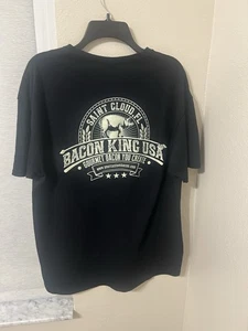 Herren T-Shirt Pig Bacon King USA Saint Cloud FL - Bild 1 von 5