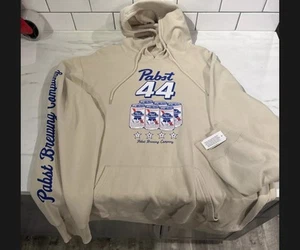 New Pabst Blue Ribbon Men's Hoodie Hoody PBR American Lager Beer Size XXL - Picture 1 of 4