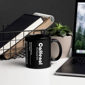 Taza Negra Brillante - Tanque de Desarrollo Analógico - Estilo Fotografía Analógica - 15oz/425ml - Imagen 1 de 9