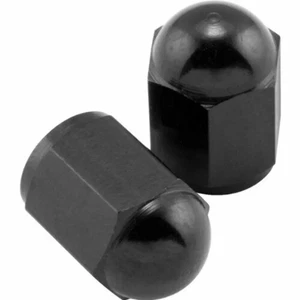 Universal BikeMaster Aluminum Valve Caps Black 2-Pack 151688 - Picture 1 of 4