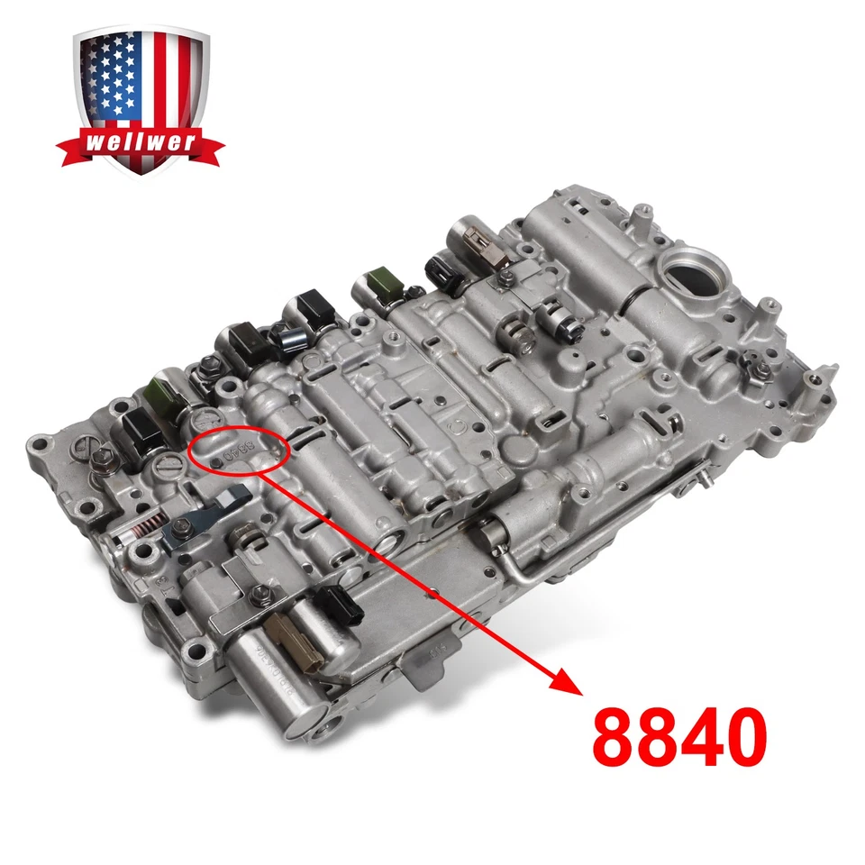Cuerpo de válvula de transmisión de 6 velocidades con solenoides para Lexus IS300 A960E 2005  Foto 1 de 4