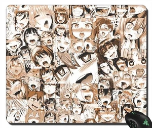 Ahegao Girls Face mousepad lock edge macbook asus acer hp PC 4 - Picture 1 of 3