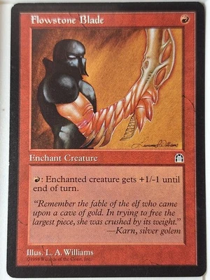 Flowstone Blade - Stronghold - Magic the Gathering MTG Nice! - Image 1 of 3