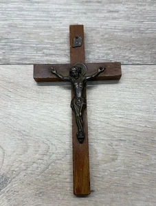 Vintage German Wood Cross Crucifix Catholic Christianity 6" - Picture 1 of 4