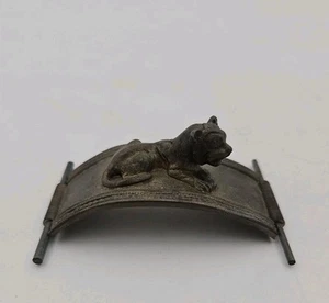 MMA 1976 METROPOLITAN MUSEUM ART NYC EGYPTIAN REVIVAL Lion Tiger Bracelet Cuff - Bild 1 von 8
