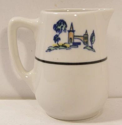 JARRA CREMA 4" CHINA CLOISTER RESORT HOTEL SEA ISLAND GA SYRACUSE DE COLECCIÓN Foto 1 de 4