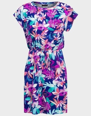 Ladies Ex-Dorothy Perkins Floral Jersey Summer Dress, Sizes 6-14 - Image 1 of 4