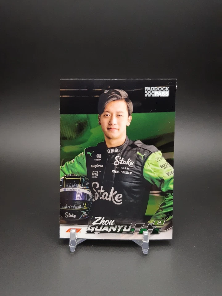 2024 Topps Paddock Pass Formula 1 Closeups Chrome Zhou Guanyu #64 - Image 1 of 2