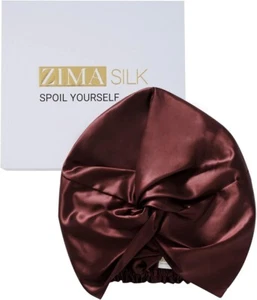 ZIMASILK 100% Mulberry Silk Elastic Sleep Cap Bonnet Hair Wrap For Sleeping. 1Pc - Picture 1 of 69