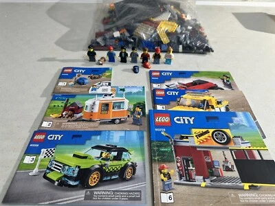 100% Complete LEGO CITY 60258 Tuning Workshop W/ Instructions No Box - Image 1 of 4