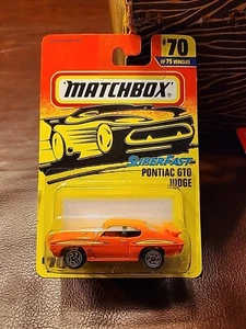 Matchbox 1970 Pontiac GTO Judge... '97 Super Fast Series #70 of 75 - Orange - Picture 1 of 2