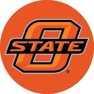 Oklahoma State Cowboys RR 4" Round Vinyl Magnet Auto Home University of - Picture 1 of 1