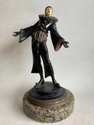Gustav SCHMIDTCASSEL, bronze sculpture, Harlequin- Sculpture en bronze, Arlequin - Photo 1/4