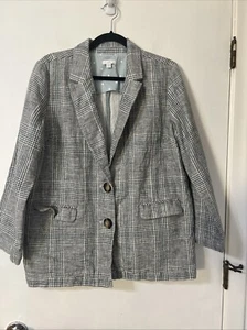 J. JILL WEAREVER COLLECTION WOMEN PLAID BLAZER/JACKET SIZE MP 2 BUTTONS FRONT - Picture 1 of 9