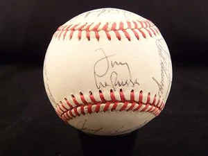 1992 A's Team Signed Autographed x25 OAL Baseball Guaranteed Canseco McGwire - Picture 1 of 10