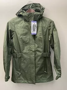Gerry Ladies 3 in 1 Systems Rain Vest Jacket Size XS Green NO VEST Flawed - Picture 1 of 11