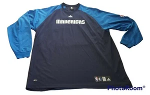 Dallas Mavericks Adidas 3XL Tall ClimaCool Long Sleeve on court Warmup Jersey - Picture 1 of 10