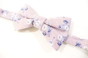 BAR III 3 PINK BLUE FLORAL FLOWERS ADJUSTABLE NECK BOW TIE MENS NEW - Picture 1 of 4