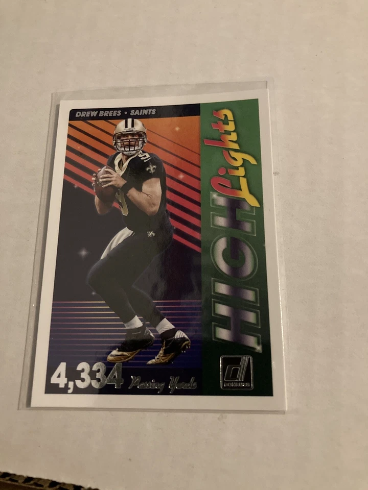 2018 Donruss Football High Lights H-6 Drew Brees Saints - Image 1 of 1