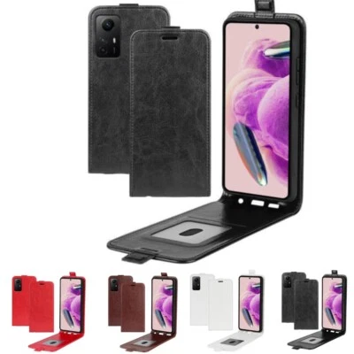 Funda de cuero vertical magnética billetera abatible arriba y abajo para teléfono TCL OnePlus Foto 1 de 4
