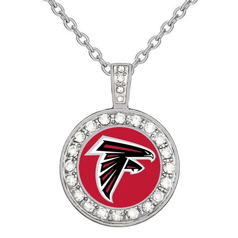 Atlanta Falcons Elegant Womens 925 Sterling Silver Necklace Football Gift D18 Cover
