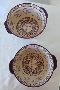 Temptations Presentable Ovenware Dishes Set of Two 1.5 2.0 Quart Floral - Picture 1 of 4