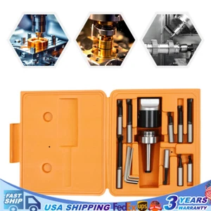 For Milling Tools MT2-M10 F1-12 50mm Boring Head with 9PCS 12mm Boring Bar Set - Picture 1 of 18
