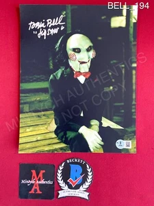Tobin Bell Jigsaw Saw autographed signed 8x10 photo Beckett COA horror - Picture 1 of 7