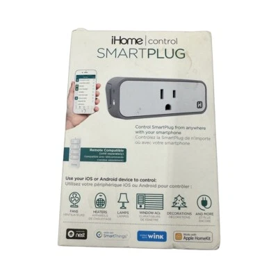 iHome ISP6 Wifi Enchufe Inteligente Hogar Dormitorio Cadena de Luz IOS HomeKit APP Control NUEVO Foto 1 de 4