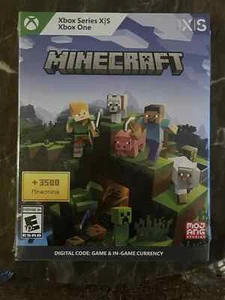 MINECRAFT + 3500 COINS For Microsoft Xbox One And Xbox Series X  *New,Sealed* - Picture 1 of 2