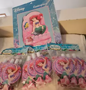 LOT Disney THE LITTLE MERMAID Ariel BIRTHDAY PARTY SUPPLIES Centerpiece BLOWOUTS - Picture 1 of 3