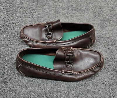 Salvatore Ferragamo Parigi Loafer Men's 10 EE Brown Bit Drivers Italian Leather - Image 1 of 4