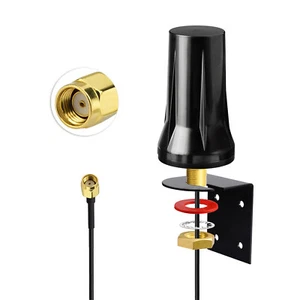 2.4GHz 5GHz Bracket Mount WiFi Router Antenna RP-SMA 3m for Wireless IP Camera - Picture 1 of 9