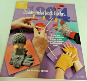 Annie's Attic  Double-ended Hook Crochet Pattern Book  Socks & Hats - Picture 1 of 3