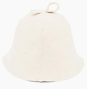 Sauna Hat 100% Natural Wool Felt Cap Bath House Kit Saunahut Saunamütze Mütze - Picture 1 of 3