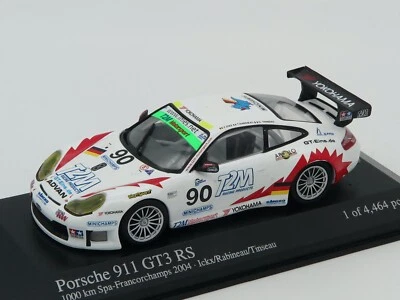 Porsche 911 GT3 RS 1000Km Spa-francorchamps 2004 #90 1:43 MINICHAMPS 400 046980 - Immagine 1 di 4