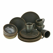 CreaTable RUSTY Geschirrset Kombiservice 16 tlg Tafelservice Porzellan