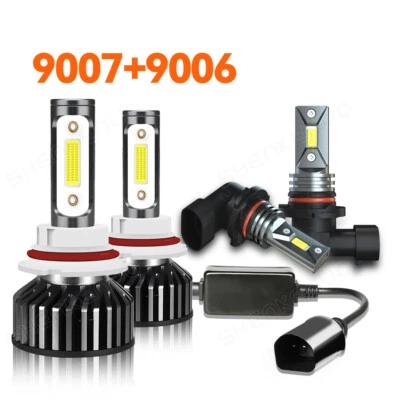 Para Dodge Ram 1500 2500 3500 2003-2005 Faro LED Alto/Bajo + Kit de faros antiniebla Foto 1 de 4