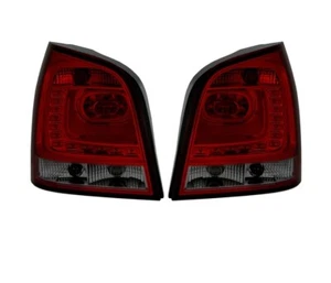 Set Rear Light LED for VW Polo 9N 2005 2006 2007 2008 2009 VT345 Glass Red Smoke - Picture 1 of 5